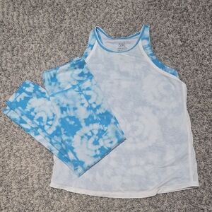 Athleta Girl! Tie-Dye Tank and Capri Set